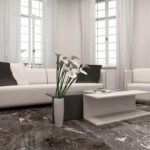 Cleaning and repairing damaged marble floors