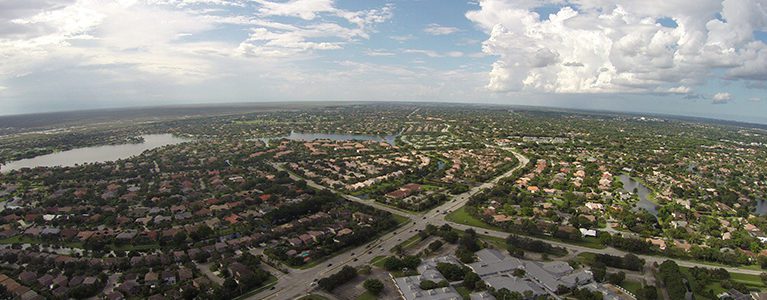 coral springs aerial view