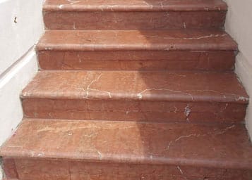 Marble staircase extensive repair and resurfacing