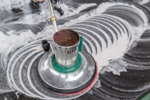 Cleaning and polishing marble surface 