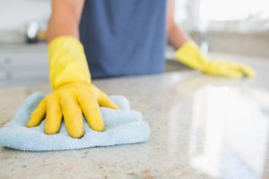 how to clean a new countertop