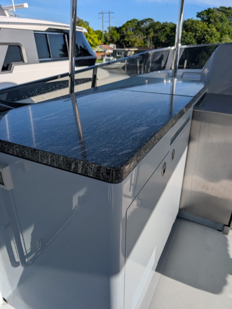 Interior and exterior bar tops