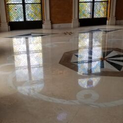Commercial Floor Marble Polishing Versace Mansion  Stone Cleaning and Sealing