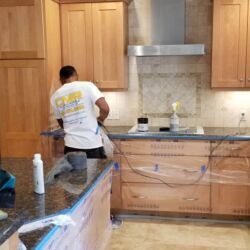 Residential Kitchen Countertop Granite Polishing Sealing 2